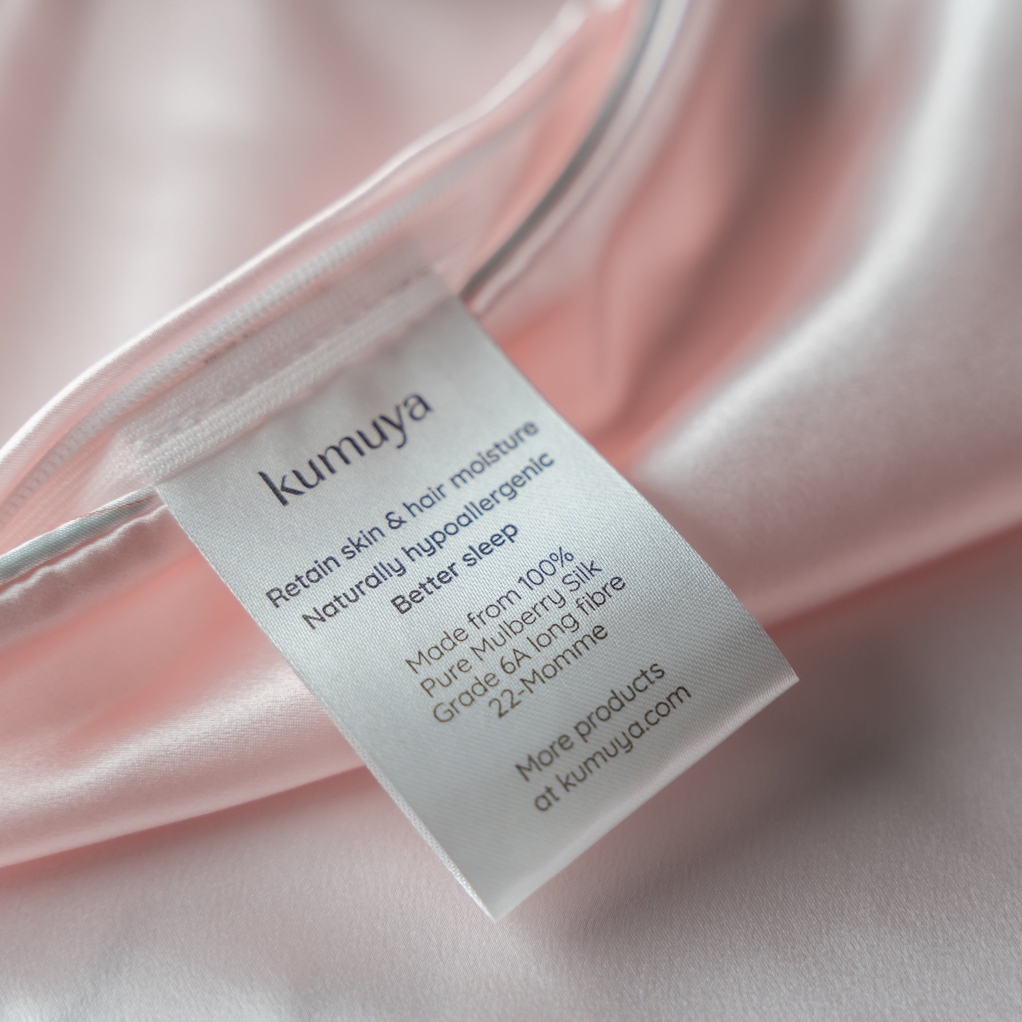 Silk Pillowcase - Pearly Pink
